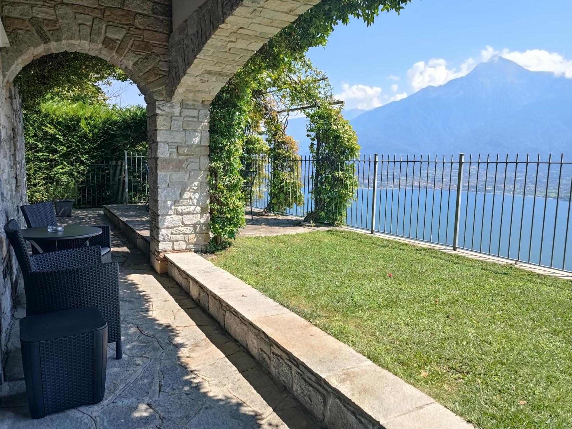 Vercana Villa Valuri Vista Magnifica Sul Lago Di Como Appartamento Piano Terra מראה חיצוני תמונה